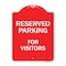 Signmission Reserved Parking For Visitors Heavy-Gauge Aluminum Architectural Sign, 24" x 18", RW-1824-9759 A-DES-RW-1824-9759 - alternate 1